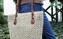 Brighton Lace Beach Bag Free Knitting Pattern