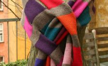 Holey scarf free knitting pattern