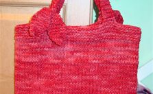 Sueet Suede free bag knitting pattern