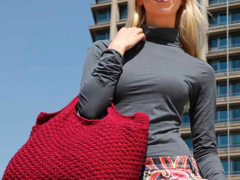 Supersoft Tote Free Knitting Pattern
