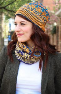 free fair isle hat and cowl knitting set