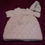 Baptismal Gown and Bonnet Free Knitting Pattern