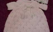 Baptismal Gown and Bonnet Free Knitting Pattern