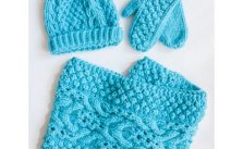 Bernat Chill Chaser Set (Hat, Mittens, Cowl)