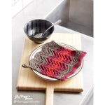 Changing Colours Knit Dishcloth Free Knitting Pattern