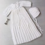 Knit Christening Gown And Bonnet Pattern