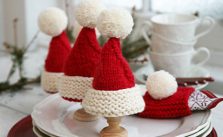 Christmas egg warmers and Christmas serviette ring