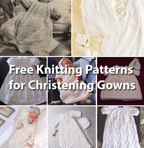 Free Christening Gown Knitting Patterns