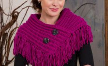 Fringed Cowl Free Knitting Pattern