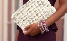 Glam Clutch Free Knitting Pattern
