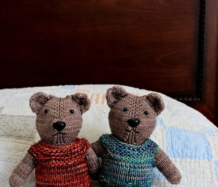 Magic Loop Teddy Free Knitting Pattern
