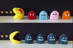Pac-Man Play Set Free Knitting Pattern