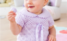 Sweet Lace Baby Dress Free Knitting Pattern