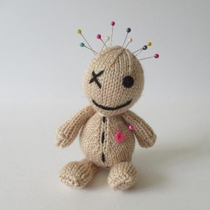Voodoo doll Halloween knitting pattern