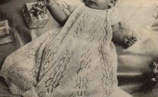 Baby’s Christening Robe Free Knitting Pattern