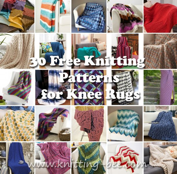 30 Free Knitting Patterns for Knee Rugs