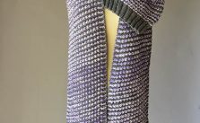 Checked Hat and Scarf Free Knitting Pattern