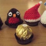Christmas Knitting Patterns fit a Ferrero Rocher chocolate