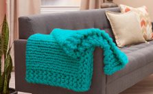 Cool Comforts Knit Throw Bulky Yarn