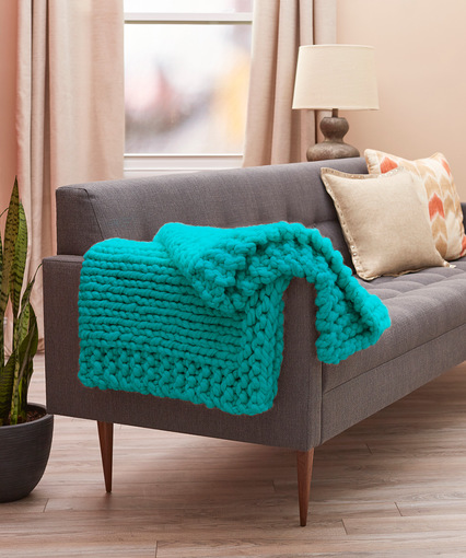 bulky yarn blanket