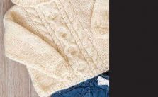 Cream Cable Sweater Free Knitting Pattern