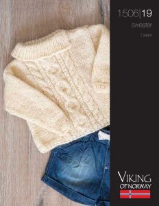 Cream Cable Sweater Free Knitting Pattern