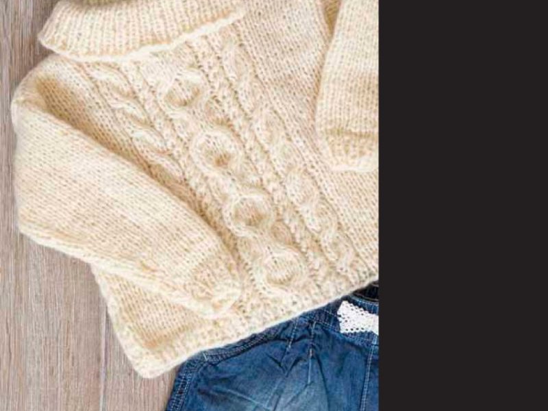 Cream Cable Sweater Free Knitting Pattern
