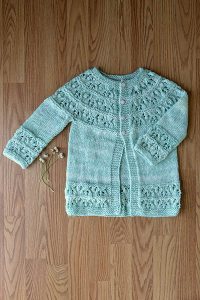 Cute as a Button Cardi Free Child's Knitting Pattern