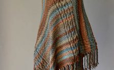 Double Cable Poncho Free Knitting Pattern