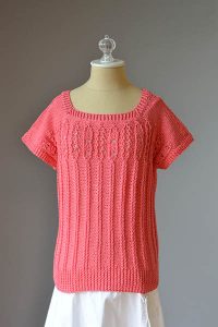 Down the Lane Tee Free Knitting Pattern