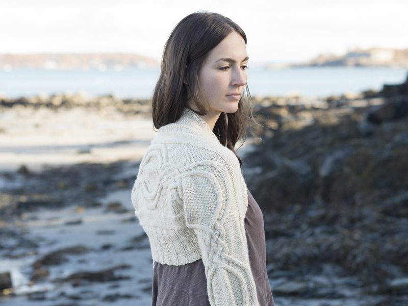 Drombeg Shrug Free Cable Knit Pattern
