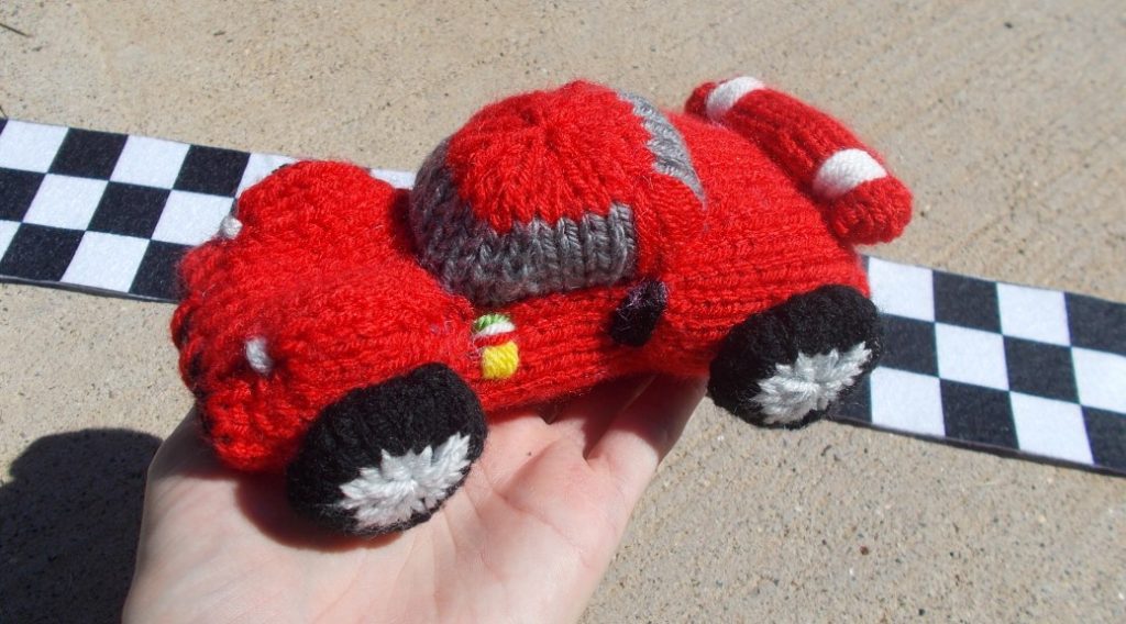 Ferrari Sports Car Free Knitting Pattern