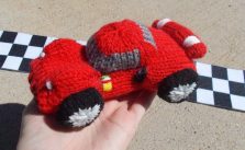 Ferrari Sports Car Free Knitting Pattern