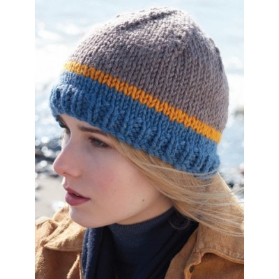 Easy hat knitting patterns straight needles baby