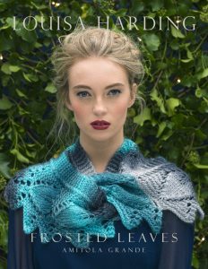 Frosted Leaves Free Lace Cowl Knitting Pattern