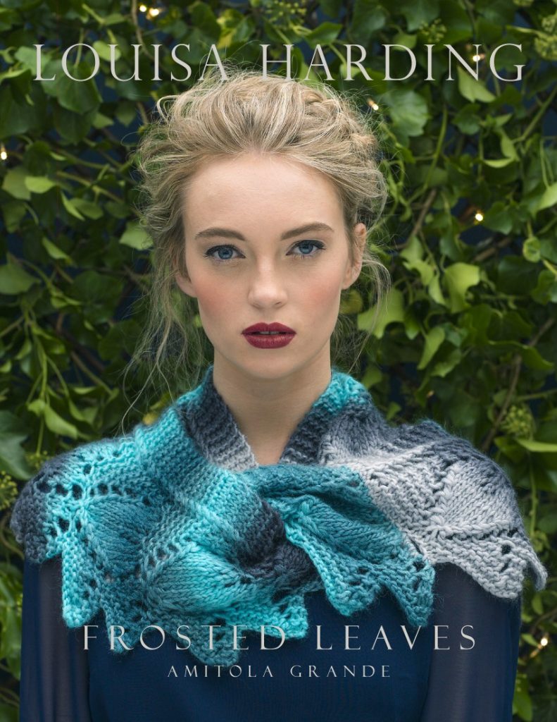 Frosted Leaves Free Lace Cowl Knitting Pattern
