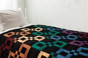 Infinite Rainbow Throw free knitting pattern