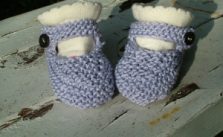 Knit Mary Jane Booties Free Pattern