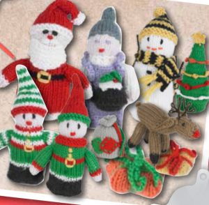 Knitted Mini Christmas Figures Patterns