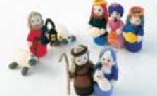 Knitted Nativity Scene free knitting pattern