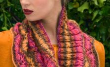 Spiced Punch Free Lace Cowl Knitting Pattern