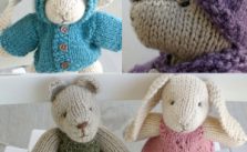 Rabbit and Bear Free Toy Knitting Pattern