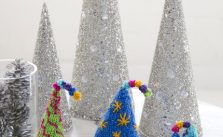 Trio of Party Trees Free Knitting Pattern