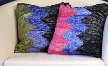 Zig Zag Pillows Free Knitting Pattern