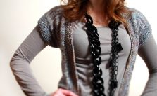 Abalone open front cardigan knitting pattern