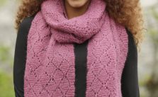 Ace of Diamonds Free Lace Scarf Knitting Pattern