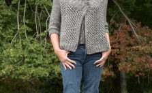 Battine Open Work Knit Cardigan Free Pattern