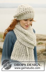 Bohemian Rhapsody Free Lace Hat and Scarf Knitting Pattern Set