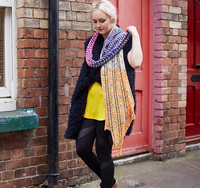 Born Trippy Free Scarf Knitting Pattern