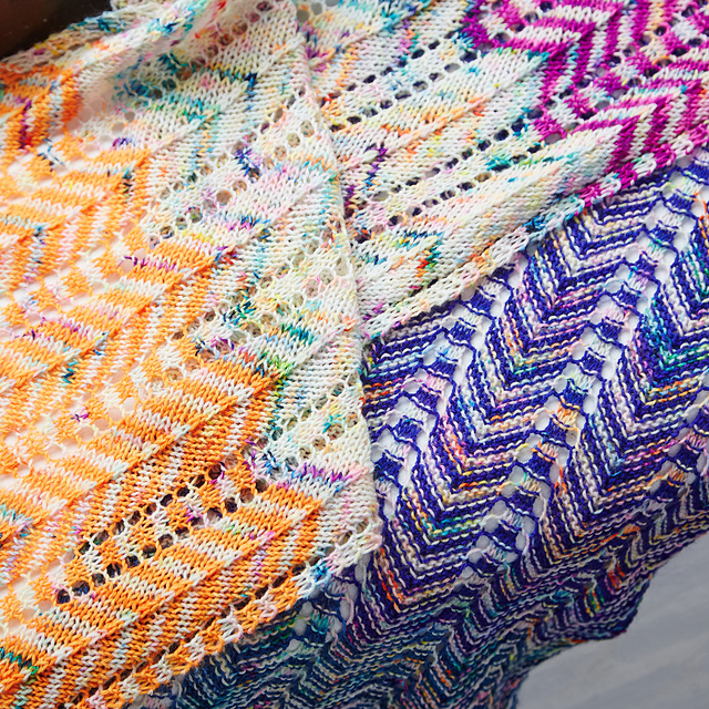 Born Trippy Free Scarf Knitting Pattern